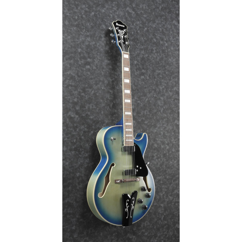 Ibanez GB10EM-JBB George Benson Signature Hollow Body Guitar 6-String - Jet Blue Burst
