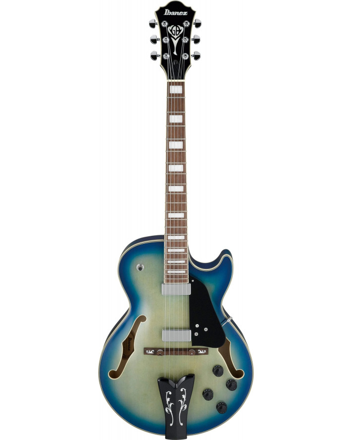 Ibanez GB10EM-JBB George Benson Signature Hollow Body Guitar 6-String - Jet Blue Burst
