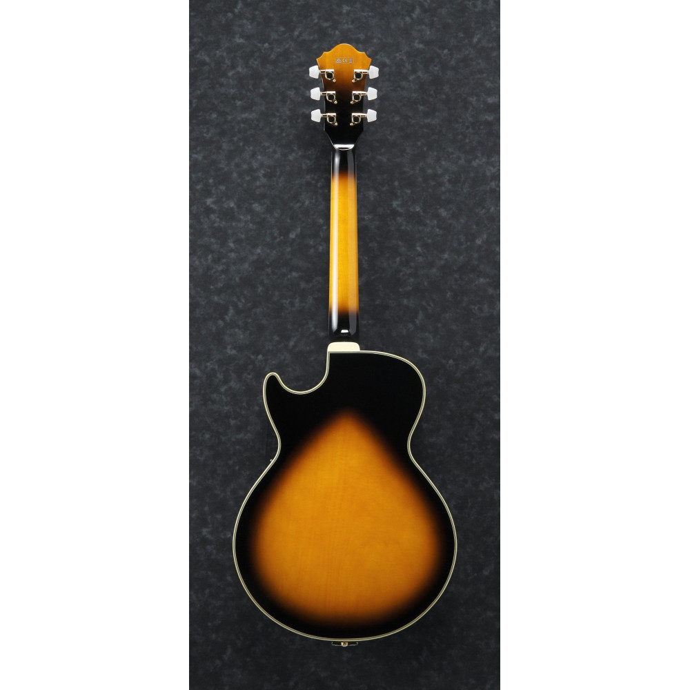 Ibanez GB10SE-BS George Benson Signature Hollow Body Guitar 6-String - Brown Sunburst + Case MGB100C