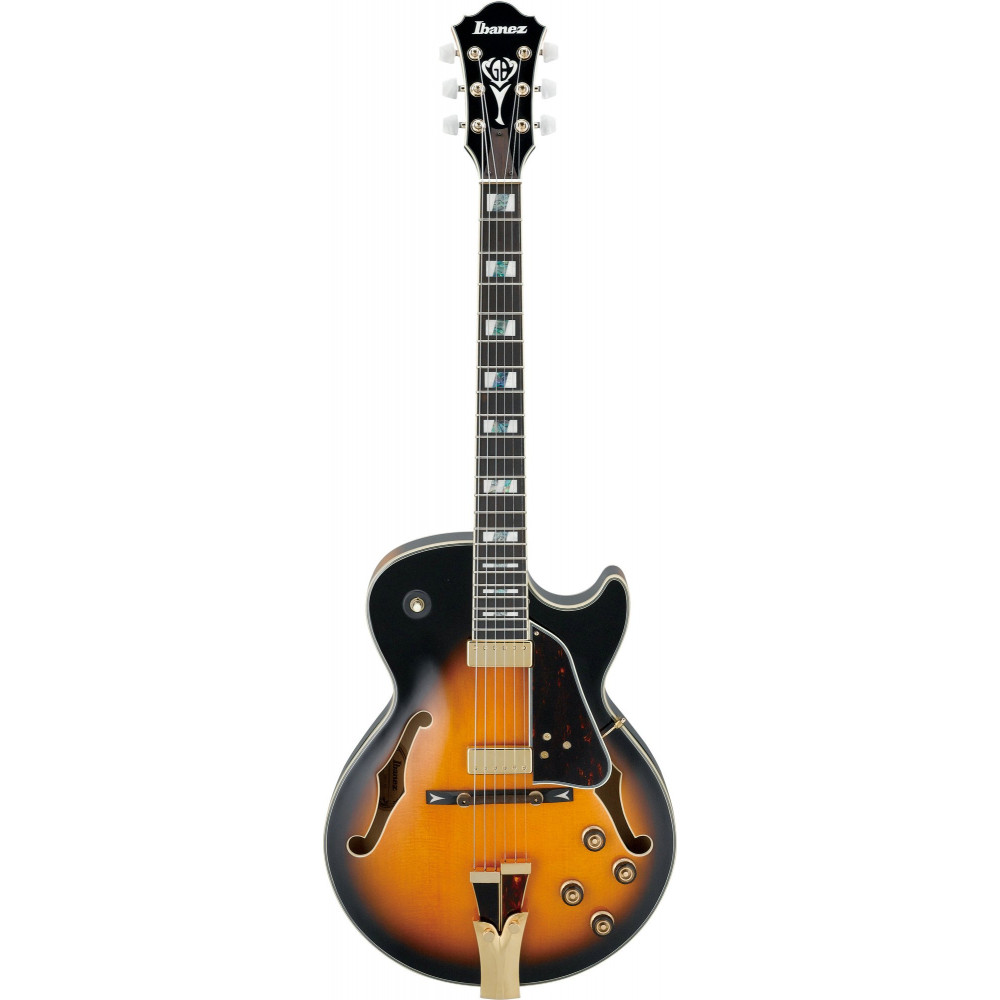 Ibanez GB10SE-BS George Benson Signature Hollow Body Guitar 6-String - Brown Sunburst + Case MGB100C