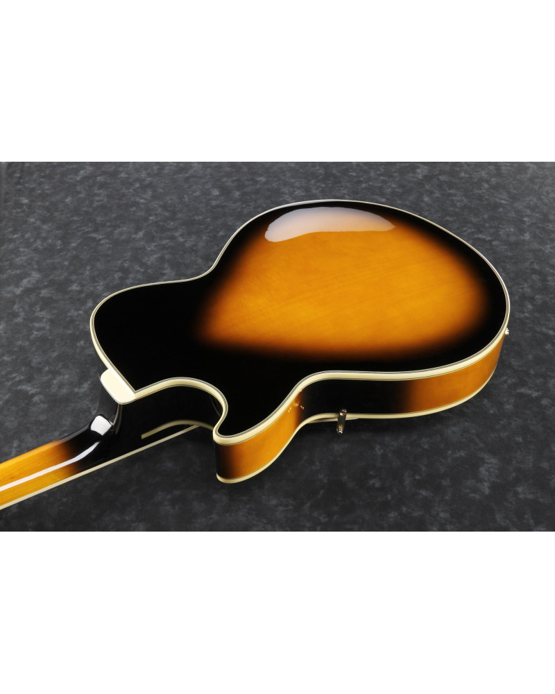 Ibanez GB10SE-BS George Benson Signature Hollow Body Guitar 6-String - Brown Sunburst + Case MGB100C