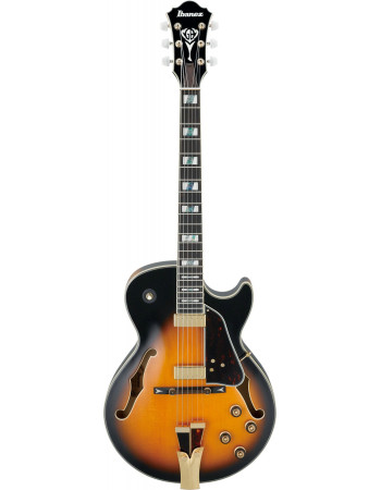 Ibanez GB10SE-BS George Benson Signature Hollow Body Guitar 6-String - Brown Sunburst + Case MGB100C