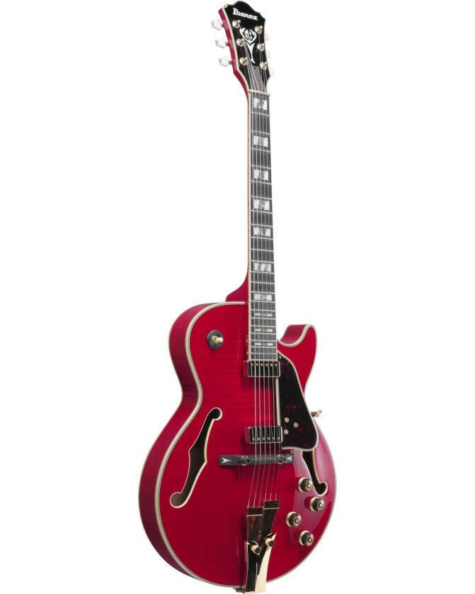 Ibanez GB10SEFM-SRR George Benson Signature Hollow Body Guitar 6-String  - Sapphire Red + Case