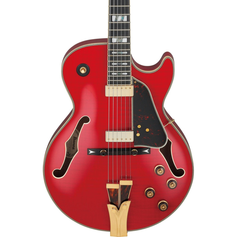 Ibanez GB10SEFM-SRR George Benson Signature Hollow Body Guitar 6-String  - Sapphire Red + Case