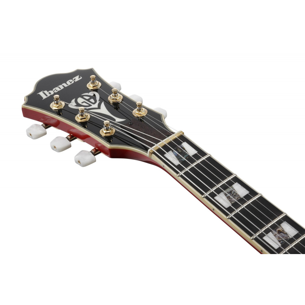 Ibanez GB10SEFM-SRR George Benson Signature Hollow Body Guitar 6-String  - Sapphire Red + Case