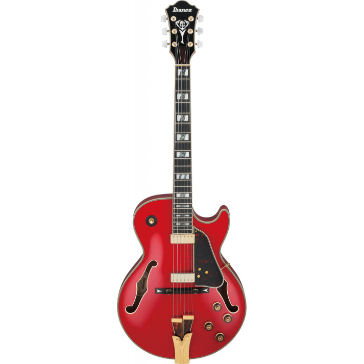 Ibanez GB10SEFM-SRR George Benson Signature Hollow Body Guitar 6-String  - Sapphire Red + Case