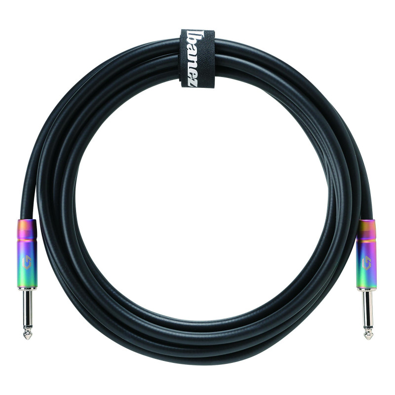 Ibanez GL10 GLIDELINE Series Instrument Cable 3,05m 2 Straight Plugs, Black