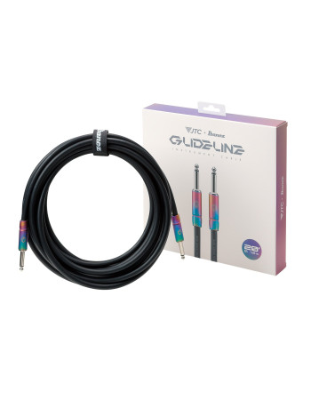 Ibanez GL20 GLIDELINE Series Instrument Cable 6,10 m 2 Straight Plugs, Black
