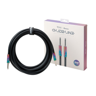 Ibanez GL20 GLIDELINE Series Instrument Cable 6,10 m 2 Straight Plugs, Black