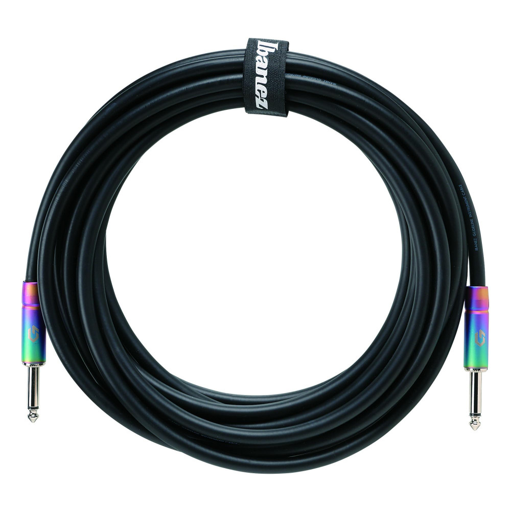 Ibanez GL20 GLIDELINE Series Instrument Cable 6,10 m 2 Straight Plugs, Black