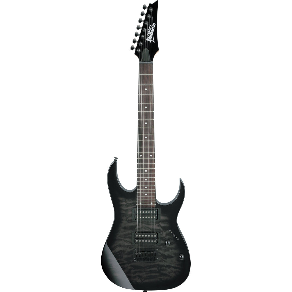 Ibanez GRG7221QA-TKS GIO GRG Electric Guitar 7-String - Transparent Black Burst