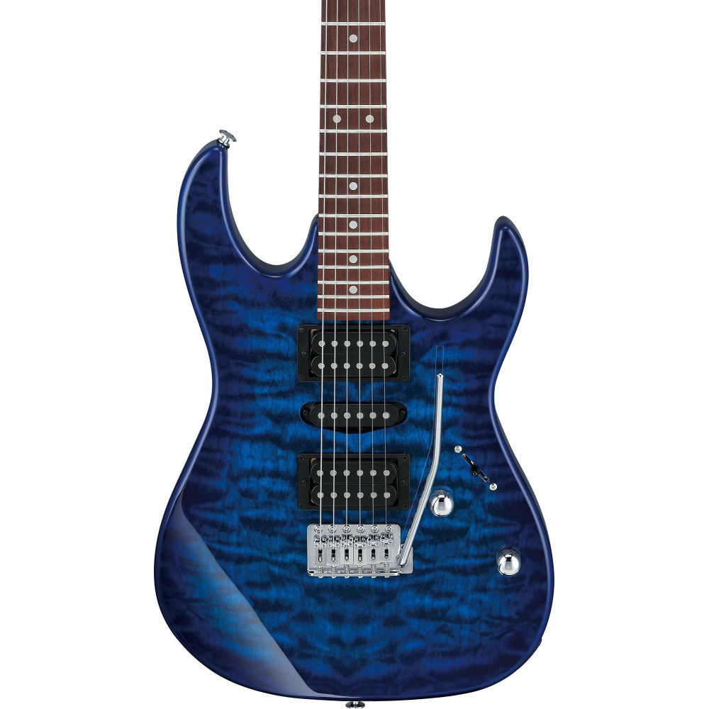 Ibanez GRX70QA-TBB GIO GRX Electric Guitar 6-String - Transparent Blue Burst