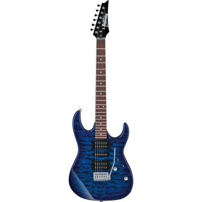 Ibanez GRX70QA-TBB GIO GRX Electric Guitar 6-String - Transparent Blue Burst