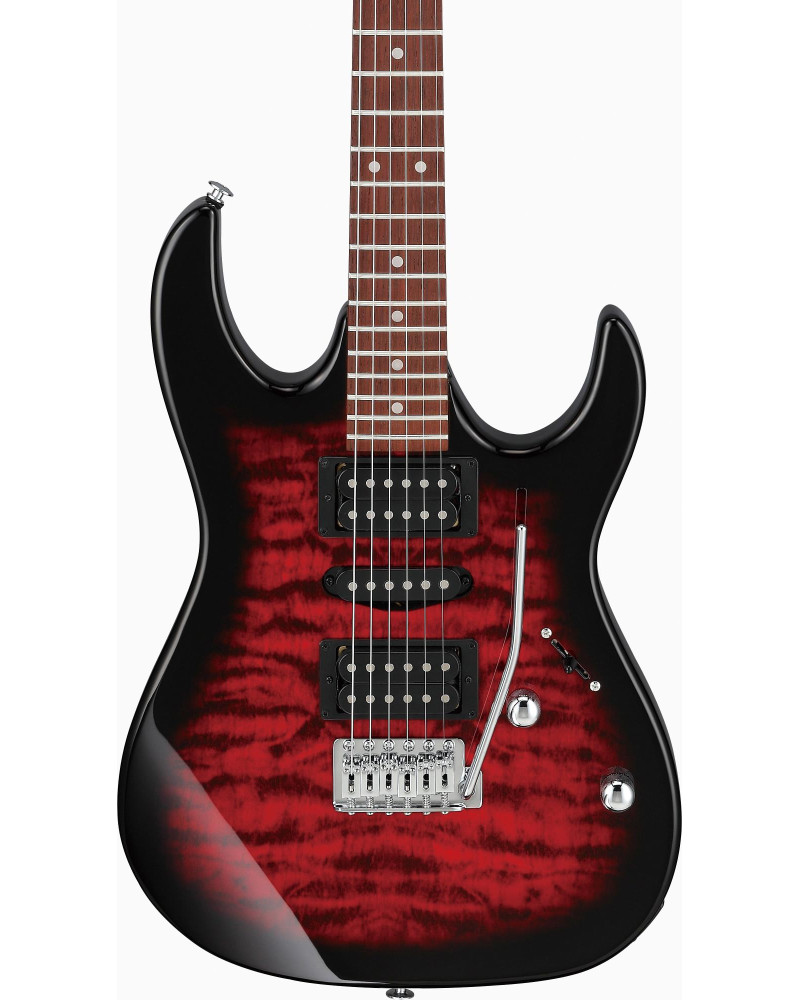 Ibanez GRX70QA-TRB GIO GRX Electric Guitar 6-String - Transparent Red Burst