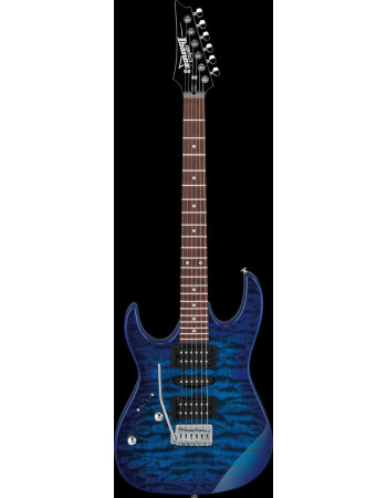 Ibanez GRX70QAL-TBB GIO GRX Electric Guitar 6-String Lefty - Transparent Blue Burst