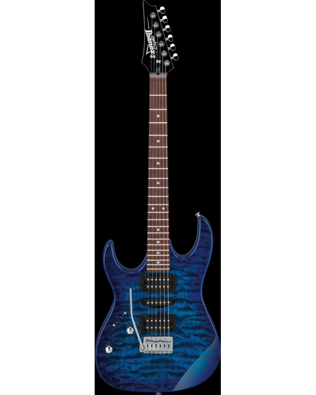 Ibanez GRX70QAL-TBB GIO GRX Electric Guitar 6-String Lefty - Transparent Blue Burst