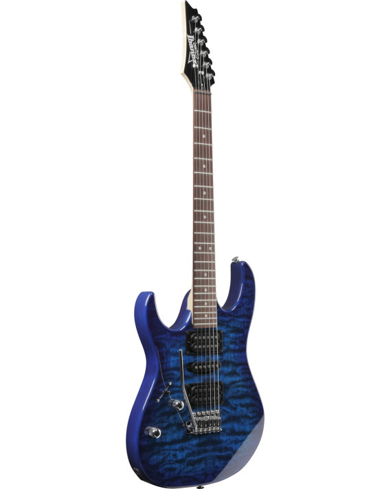 Ibanez GRX70QAL-TBB GIO GRX Electric Guitar 6-String Lefty - Transparent Blue Burst