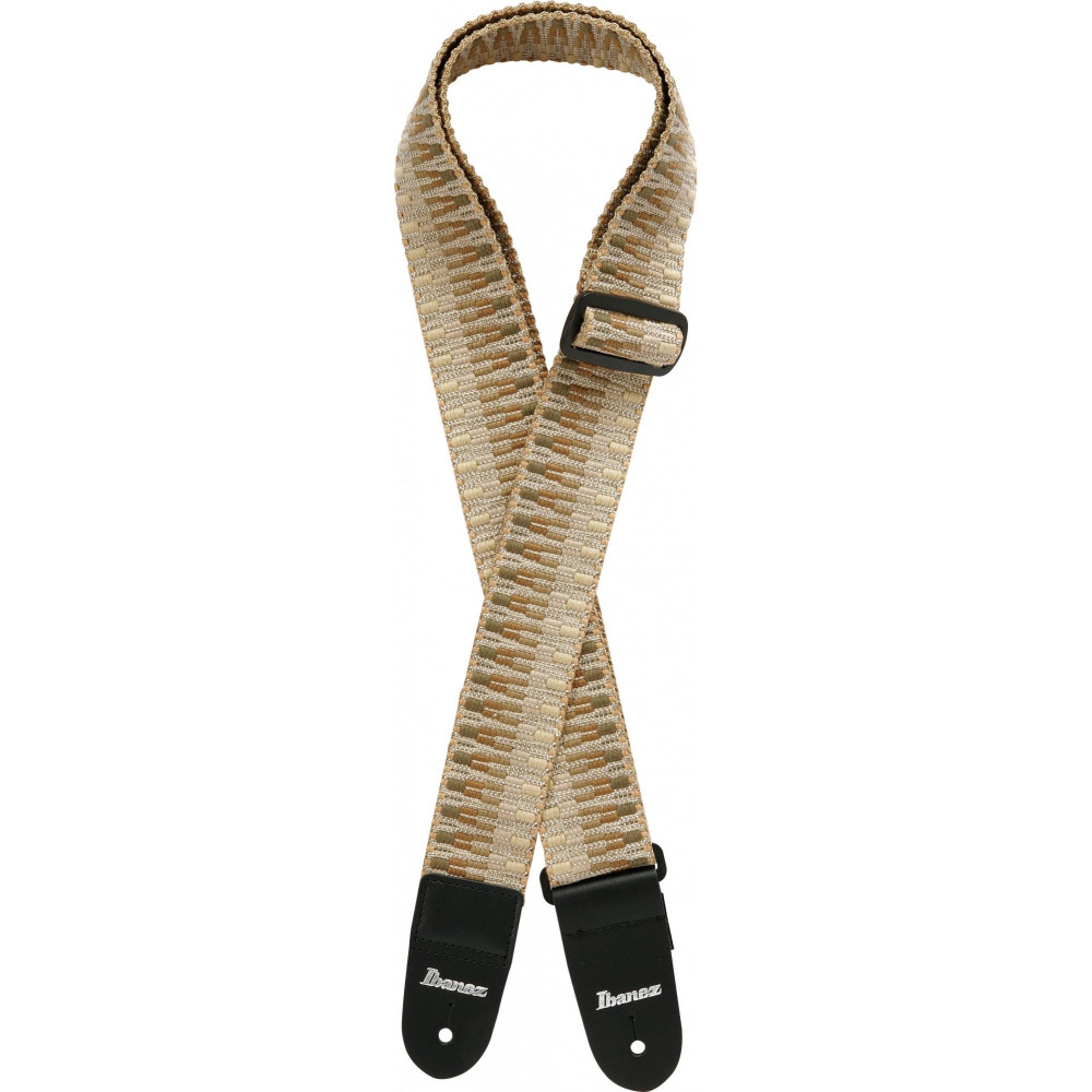 Ibanez GSB50-C4 Braided Guitar Strap - Khaki