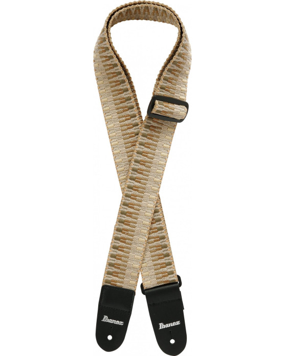 Ibanez GSB50-C4 Braided Guitar Strap - Khaki