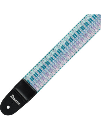 Ibanez GSB50-C5 Braided Guitar Strap - Mint Green/Purple