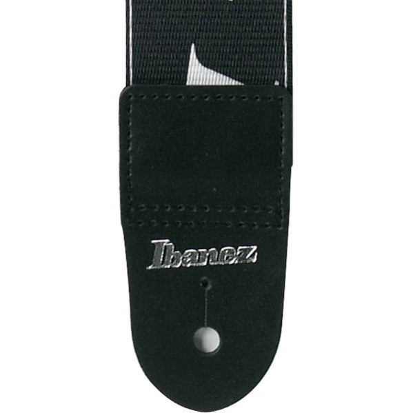 Ibanez GSD50-P6 Design Strap - Black/White Logos