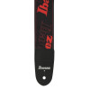 Ibanez GSD50-RD Design Strap - Black/Red Logos