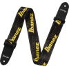 Ibanez GSD50-YE Design Strap - Black/Yellow Logos