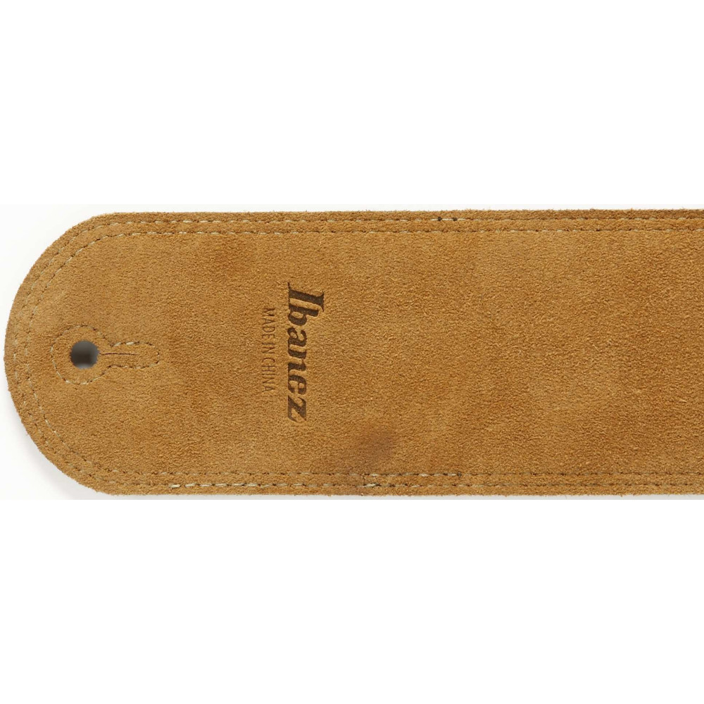 Ibanez GSLZ60LG-BK Leather Guitar Strap 