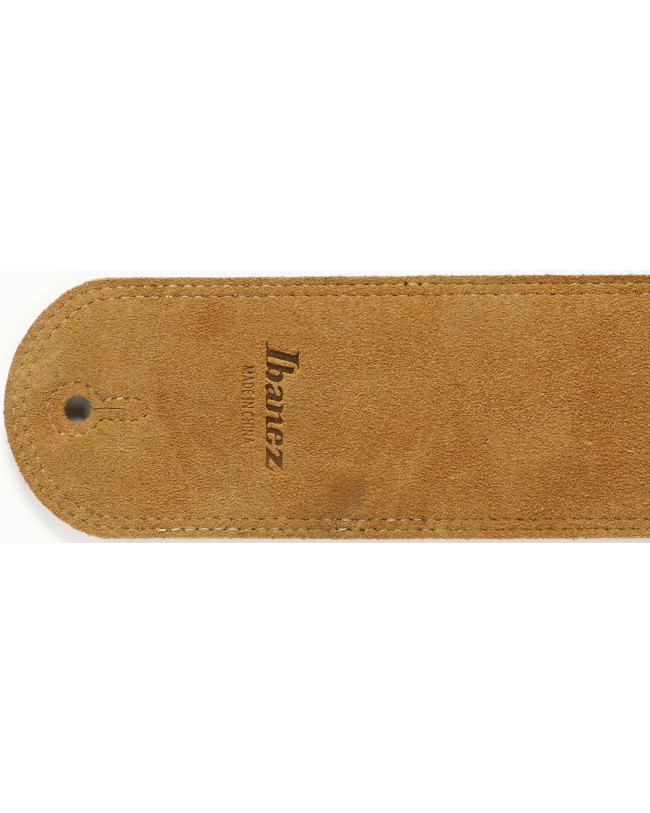 Ibanez GSLZ60LG-BK Leather Guitar Strap 