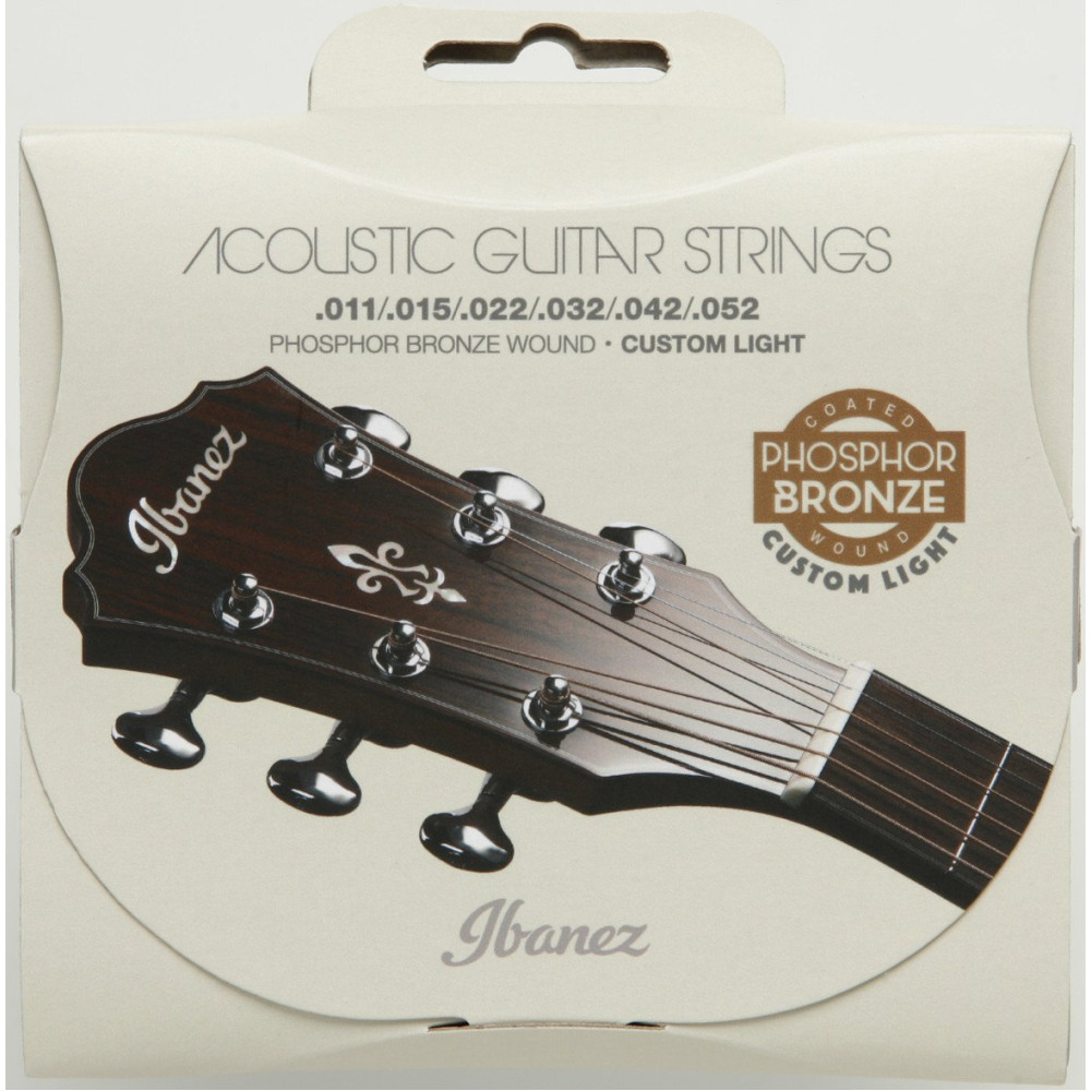 Ibanez IACSP62C String Set for 6 String Acoustic Guitar - Custom Light