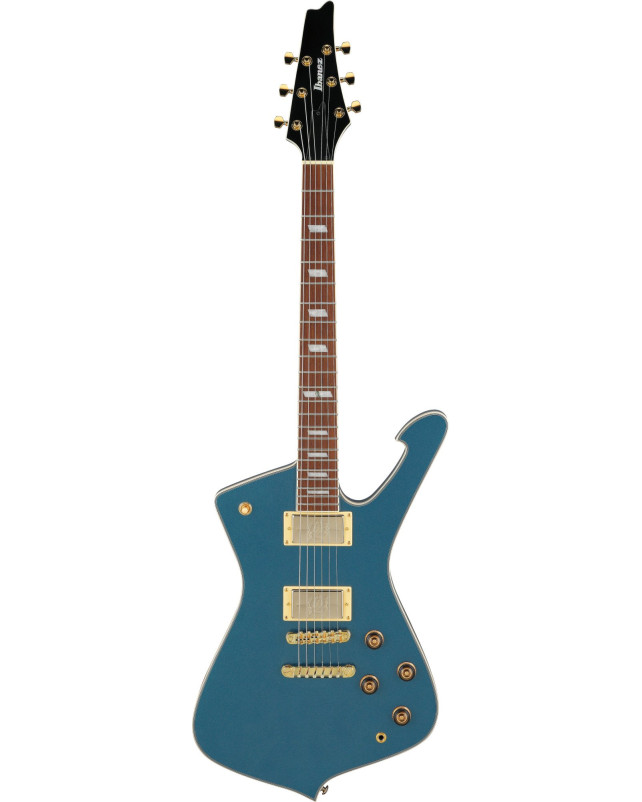 Ibanez IC420-ABM Iceman Electric Guitar 6-String - Antique Blue Metallic + Gig Bag