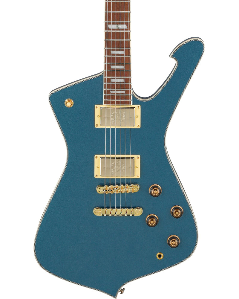 Ibanez IC420-ABM Iceman Electric Guitar 6-String - Antique Blue Metallic + Gig Bag