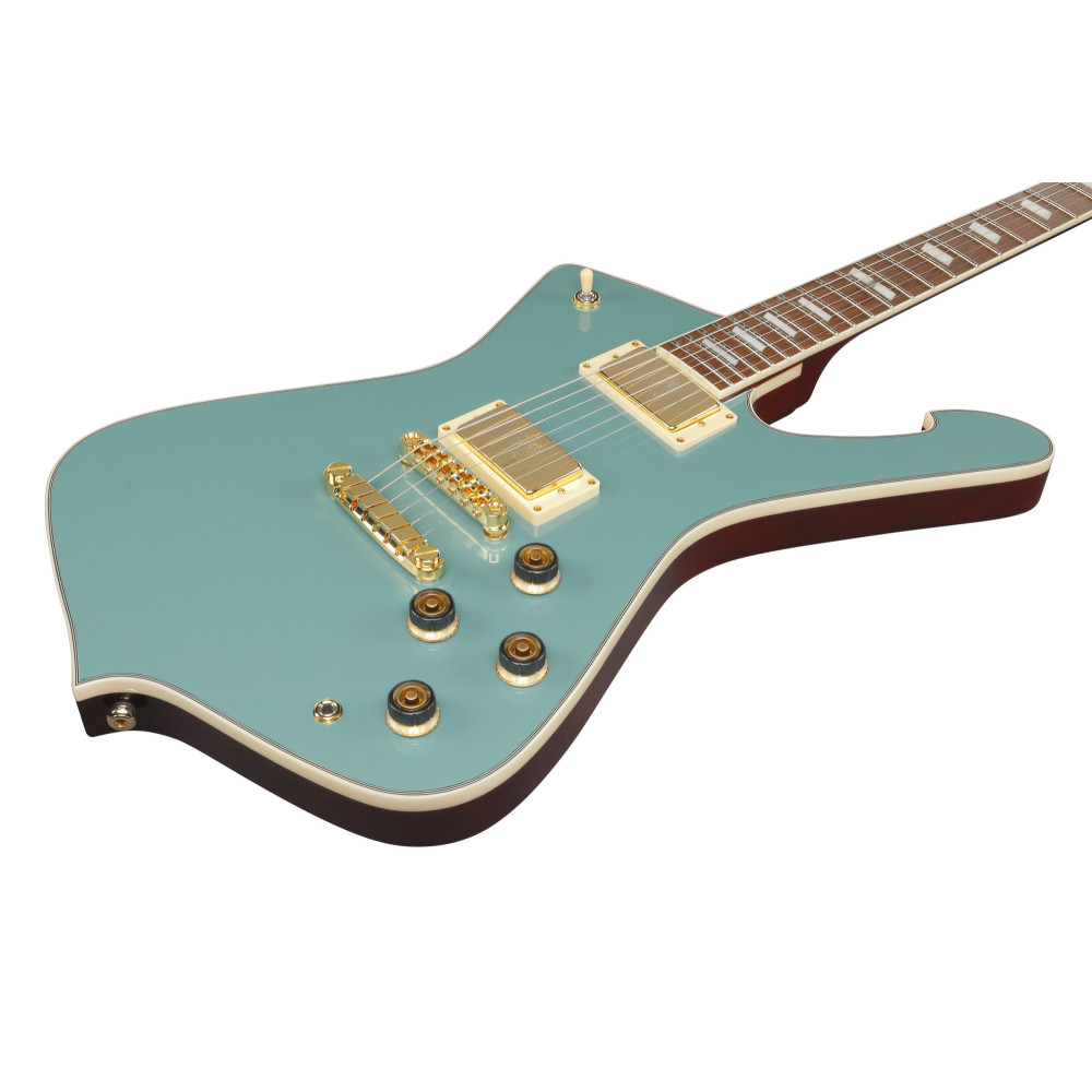 Ibanez IC420-CGM Iceman Electric Guitar 6-String - Coral Green Metallic + Gig Bag