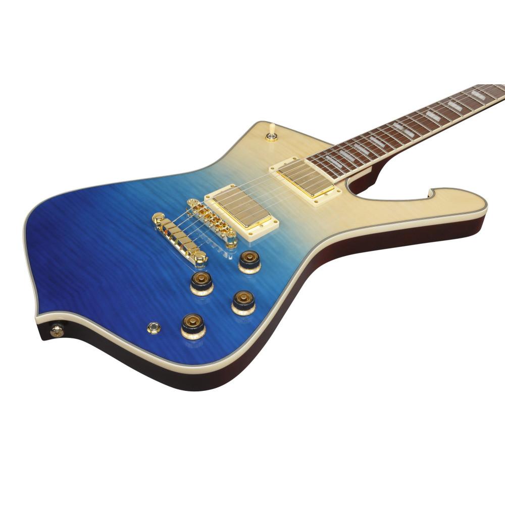 Ibanez IC420FM-TBG Iceman Electric Guitar 6-String - Transparent Blue Gradation + Gig Bag