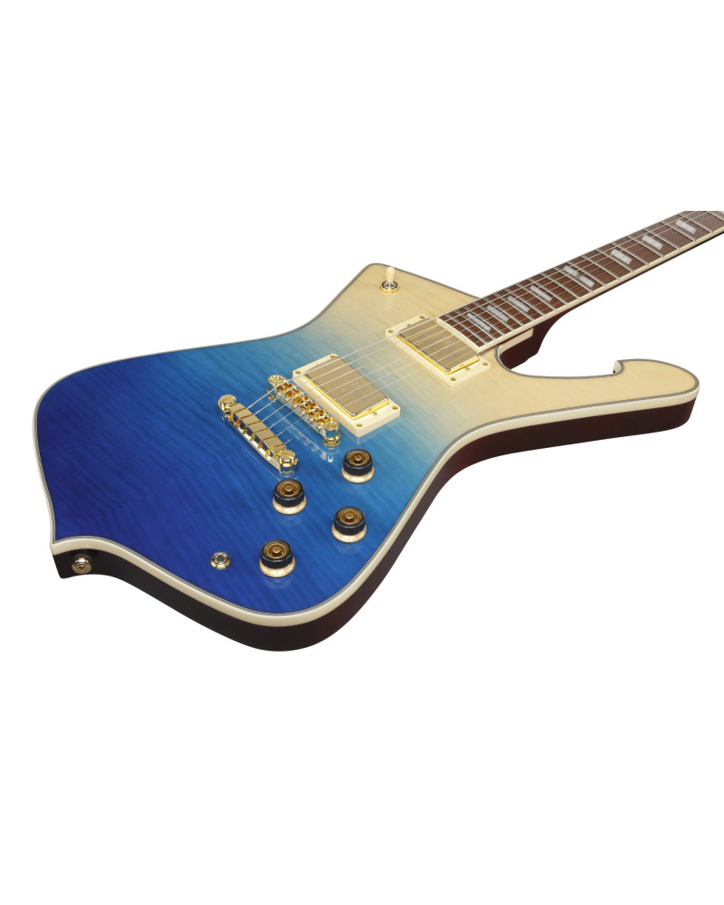 Ibanez IC420FM-TBG Iceman Electric Guitar 6-String - Transparent Blue Gradation + Gig Bag