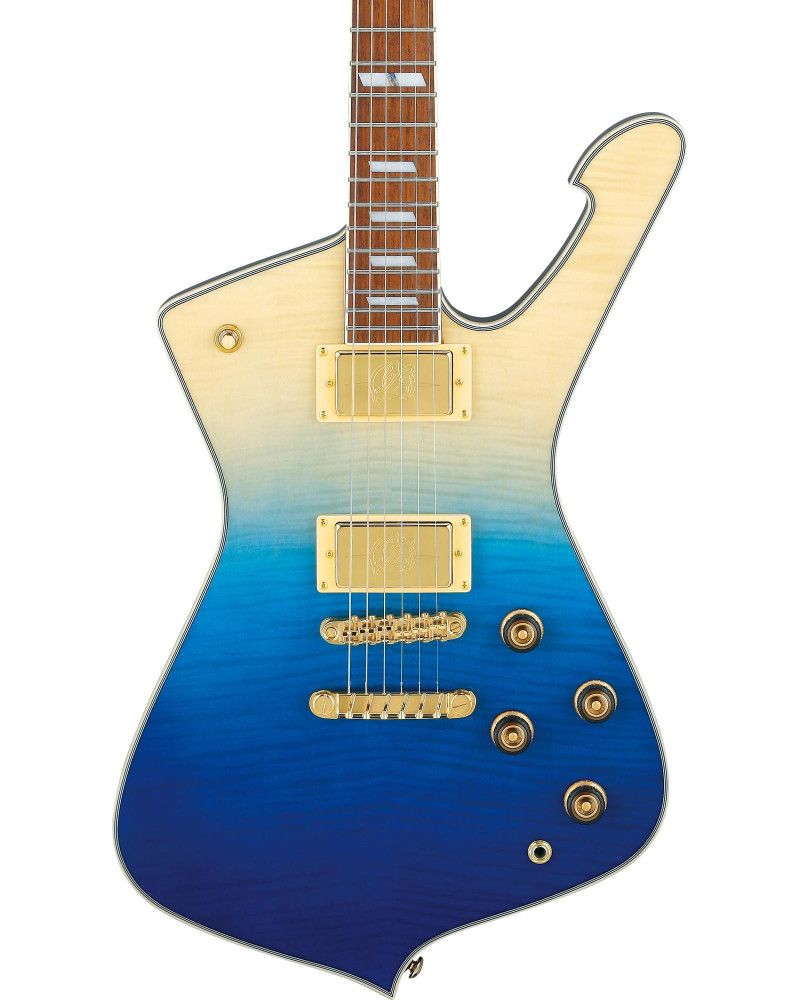 Ibanez IC420FM-TBG Iceman Electric Guitar 6-String - Transparent Blue Gradation + Gig Bag
