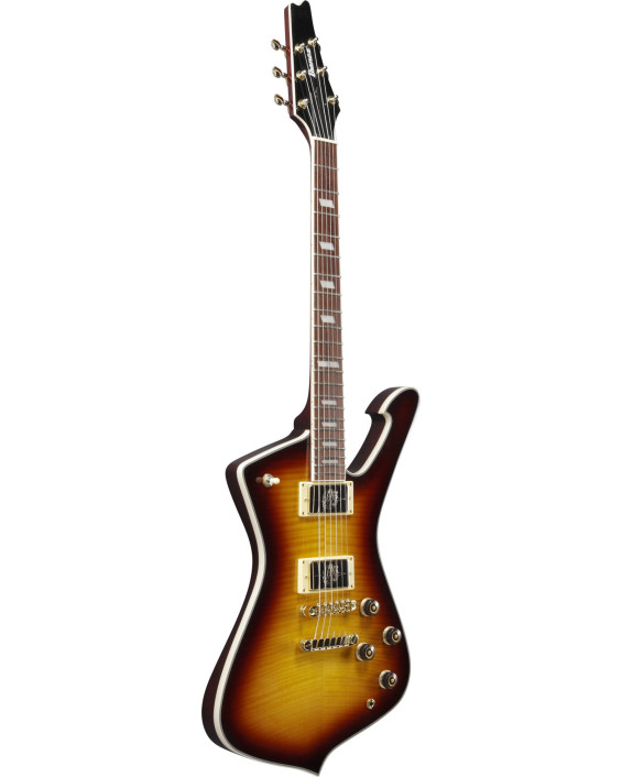 Ibanez IC420FM-VLS Iceman Electric Guitar 6-String - Violin Sunburst + Gig Bag