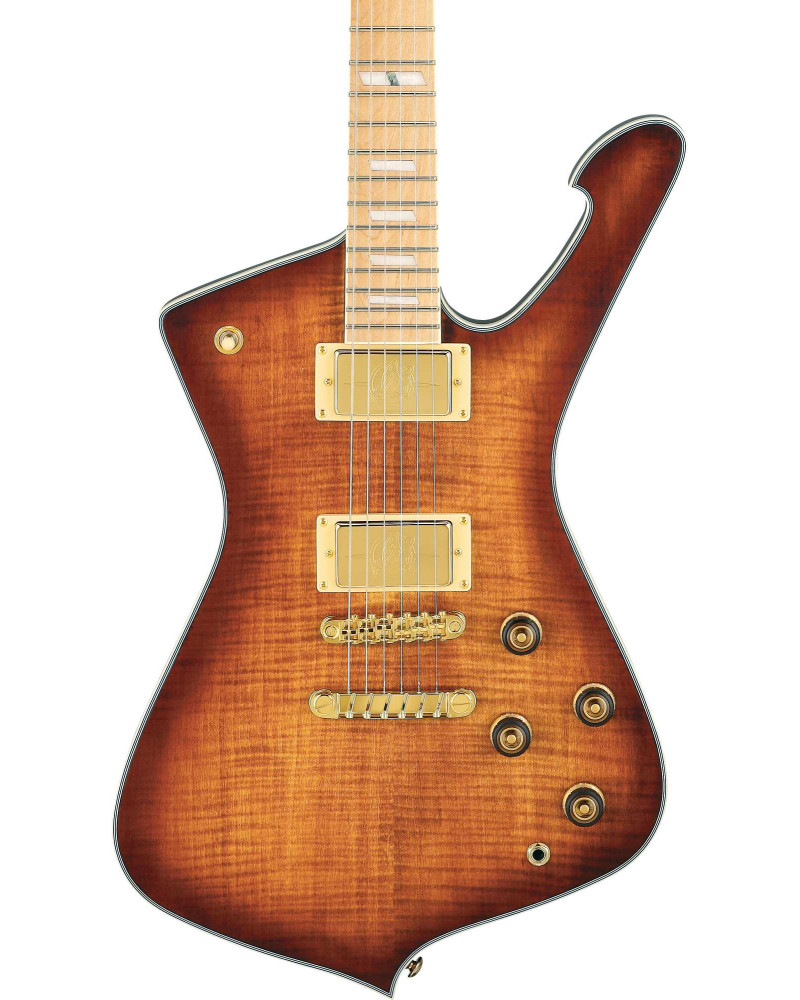 Ibanez IC420MFM-CML Iceman Electric Guitar 6-String - Caramel Burst Low Gloss + Gig Bag