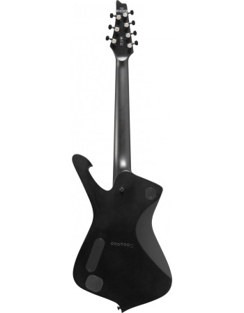Ibanez ICTB721-BKF Iron Label Iceman Electric Guitar 7-String - Black Flat
