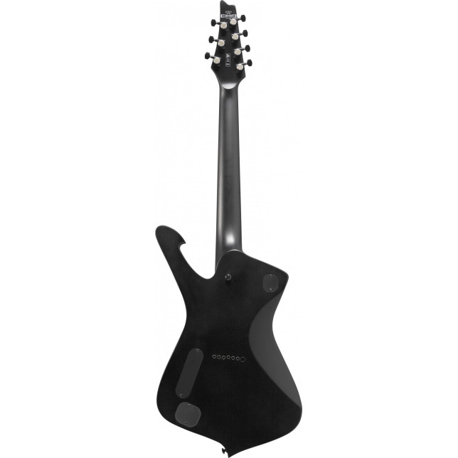 Ibanez ICTB721-BKF Iron Label Iceman Electric Guitar 7-String - Black Flat