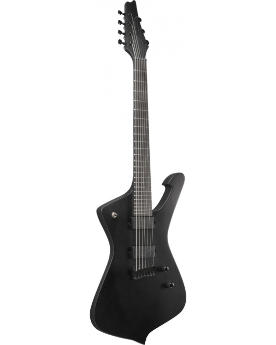 Ibanez ICTB721-BKF Iron Label Iceman Electric Guitar 7-String - Black Flat