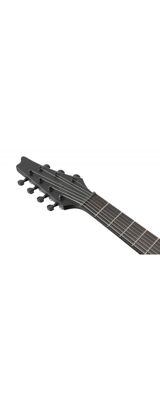 Ibanez ICTB721-BKF Iron Label Iceman Electric Guitar 7-String - Black Flat