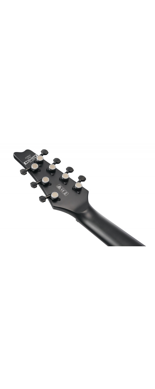 Ibanez ICTB721-BKF Iron Label Iceman Electric Guitar 7-String - Black Flat