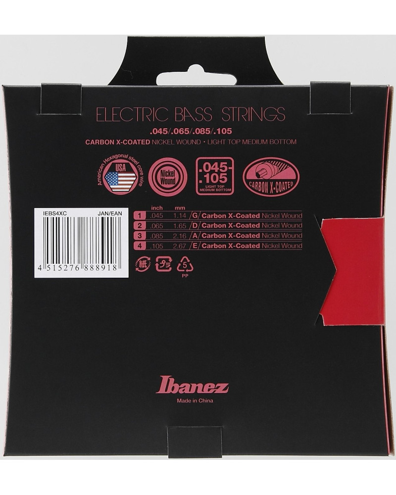 Ibanez IEBS4XC Saiten Set for 4 String Bass - Light Top Medium Bottom