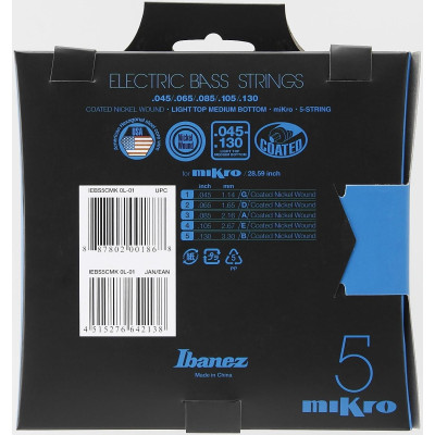 Ibanez IEBS5CMK String Set for 5 String Bass - Mikro Scale