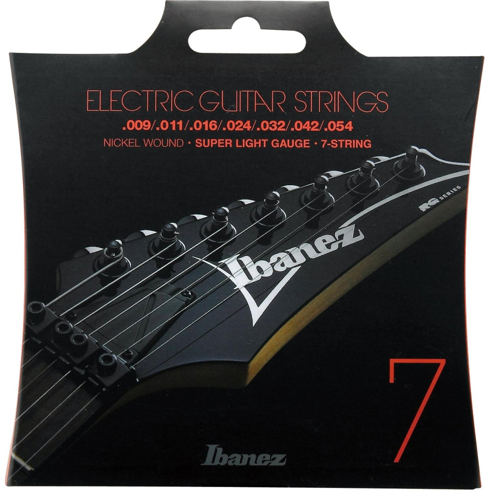 Ibanez IEGS7 String Set for 7 String E-Guitar - Super Light