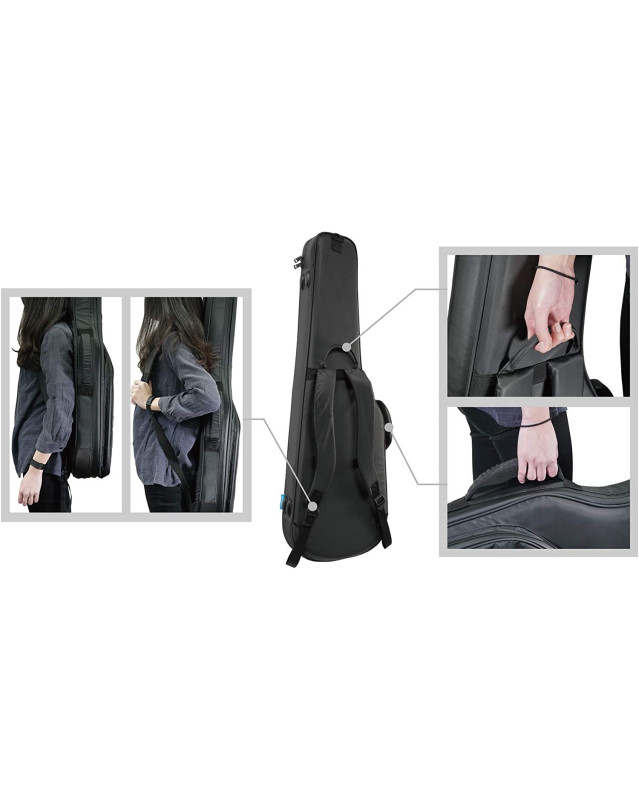 Ibanez IGB724-CGY POWERPAD® ULTRA Gig Bag for Electric Guitar - Charcoal Gray