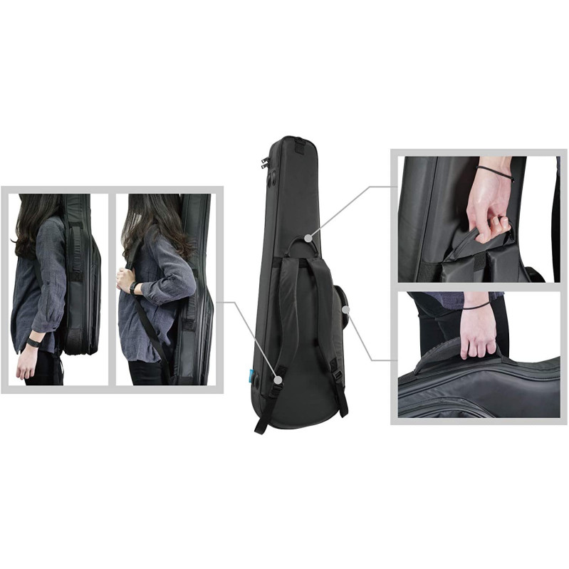 Ibanez IGB724-CGY POWERPAD® ULTRA Gig Bag for Electric Guitar - Charcoal Gray