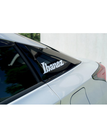 Ibanez ILS1-WH Sticker White Logo 230 mm x 56 mm