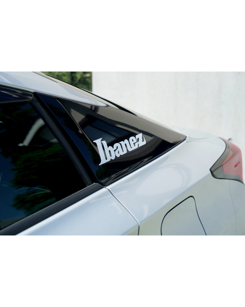 Ibanez ILS1-WH Sticker White Logo 230 mm x 56 mm